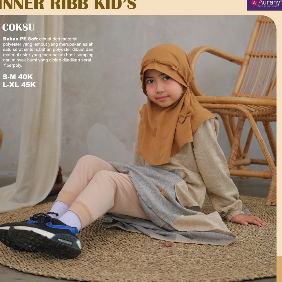 Harga Termuraah.. Celana Inner anak rib daleman gamis celamis kids sd tk aurany katun panjang musima