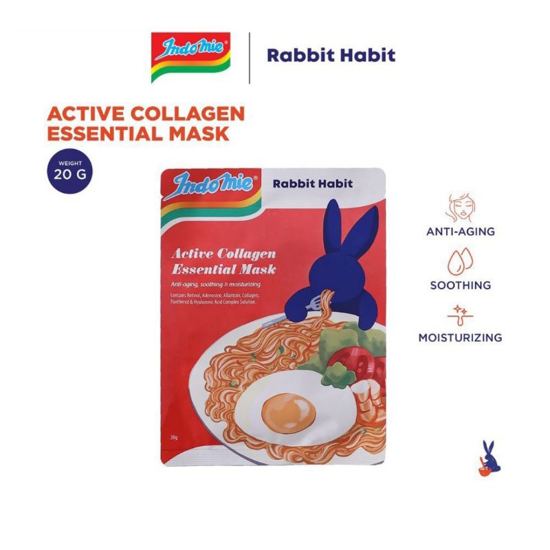 Rabbit Habit X Indomie Active Colagen Essential Mask 20g