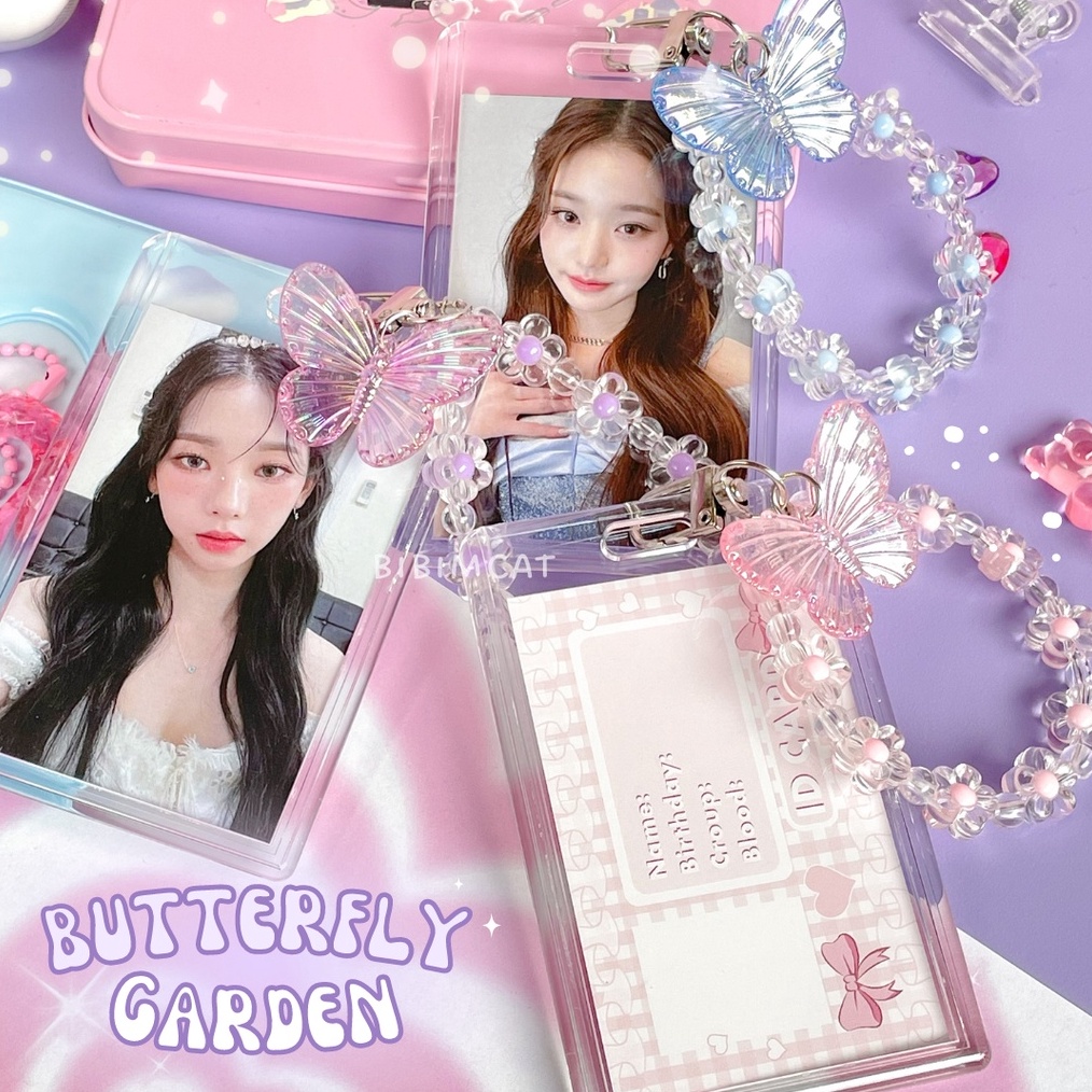 

12.12 BIG SALE FASION Butterfly Transparant Photocard Holder / ID PC Card Holder murah