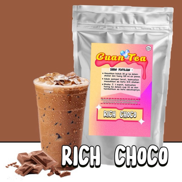 

CUAN_TEA “RICH CHOCO” BUBUK MINUMAN 1KG | MINUMAN KUALITAS PREMIUM 1000 GR