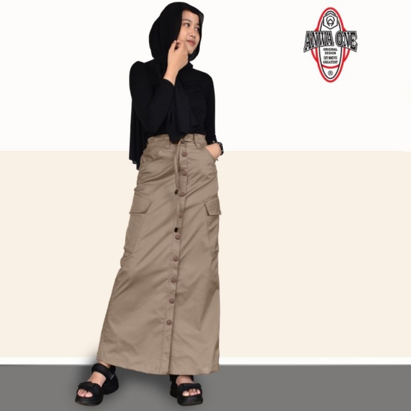 Rok cargo wanita slim fit/bawahan wanita cargo rok kekinian nyaman di pakai COD