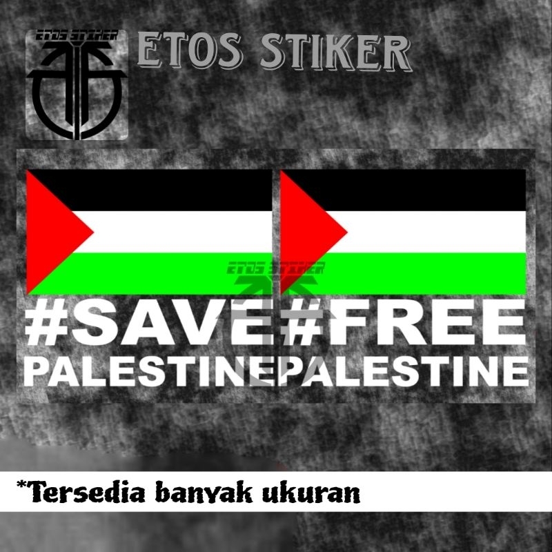 

Sticker Stiker Free Palestine Save Palestine Stiker Bendera Palestina