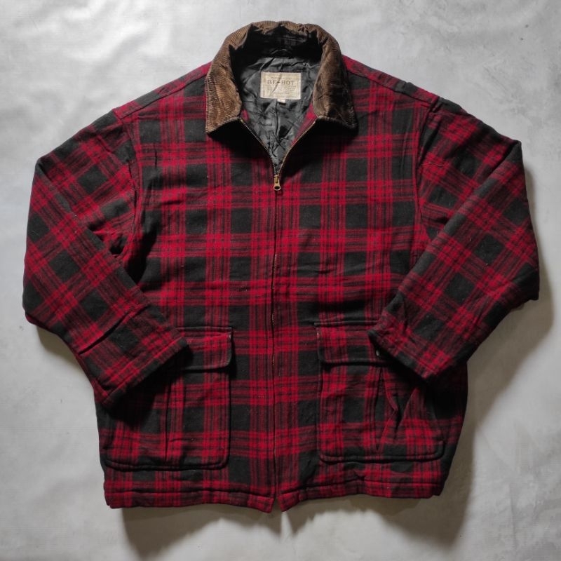 Be Hot Vintage Casual Flanel Wool Plaid Jacket