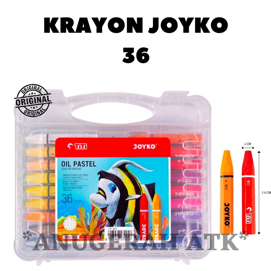 

12.12 SALE Oil Pastels / Krayon / Crayon Titi Joyko 36 Warna grosir