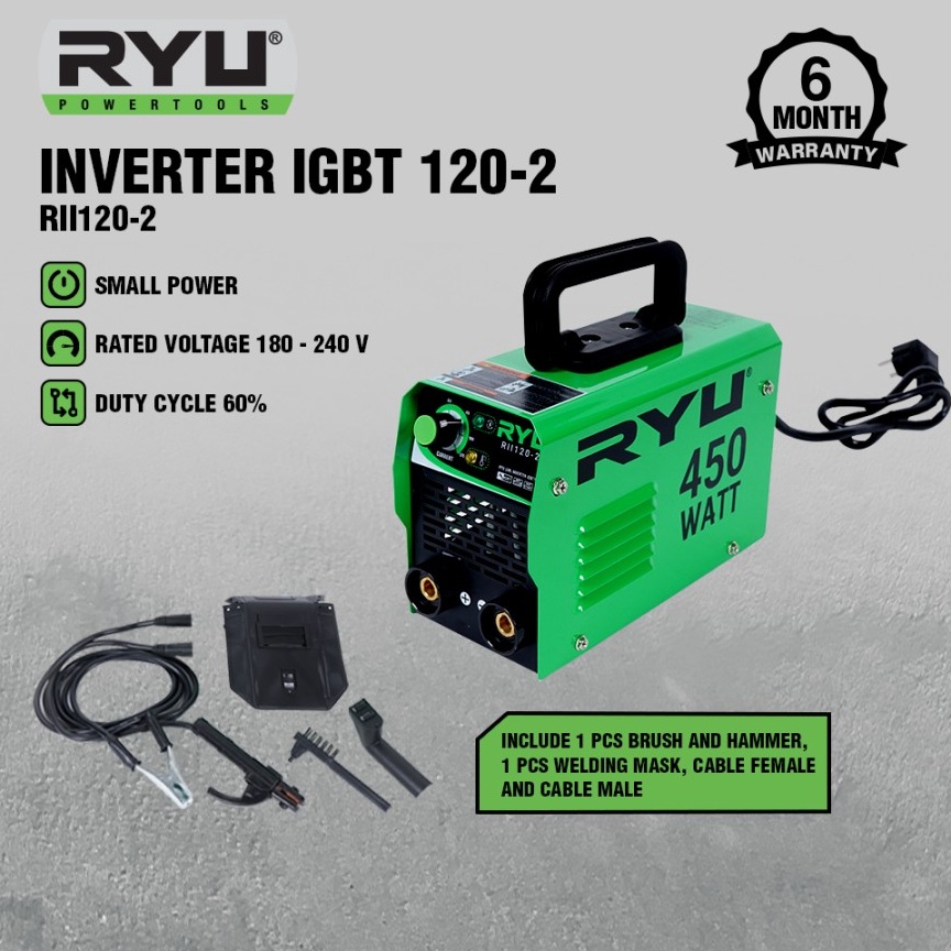 Trend Terbaru.. Promo TermurahMesin Las Inverter RYU 450watt Basic RII120-2 Travo Las 450 Watt / las