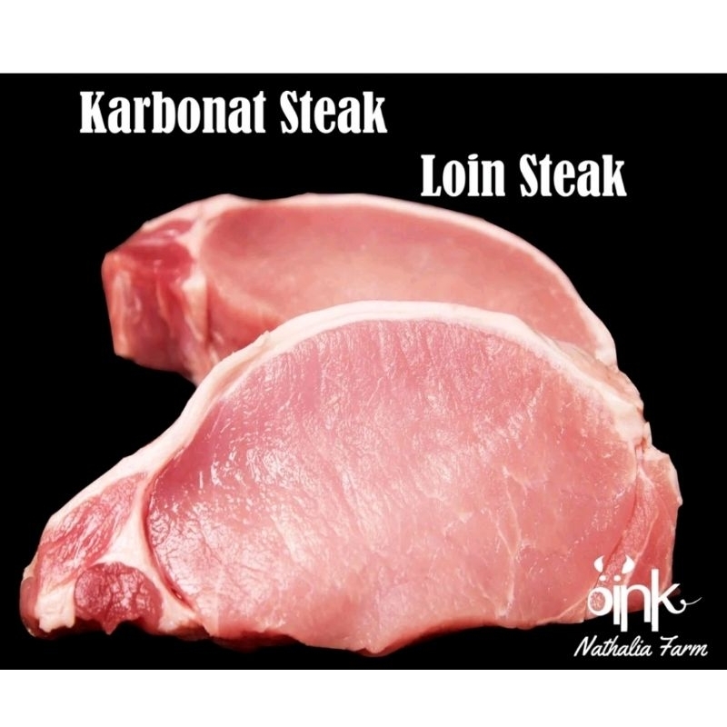 

Daging babi organik Pork Loin Steak