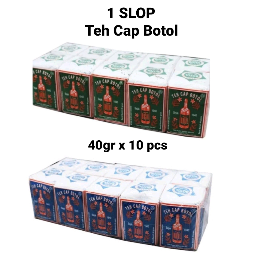 

Teh Cap Botol 40gr x 10pcs / Teh Cap Botol Slop