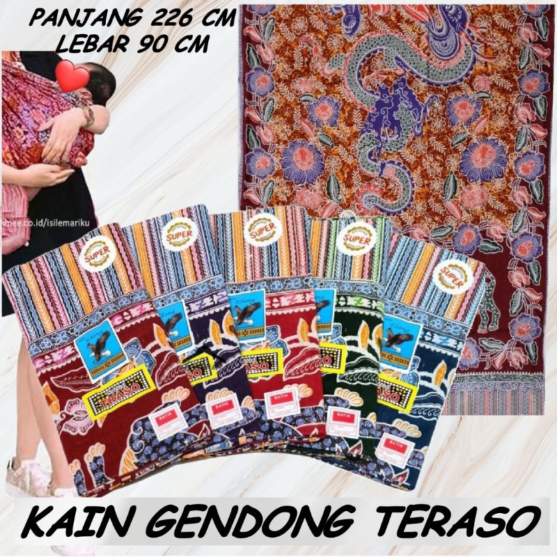 fgh Kain Gendongan Bayi 3 METER UKURAN JUMBO / kain embanan bayi / Cukin / Batik cukin bunga