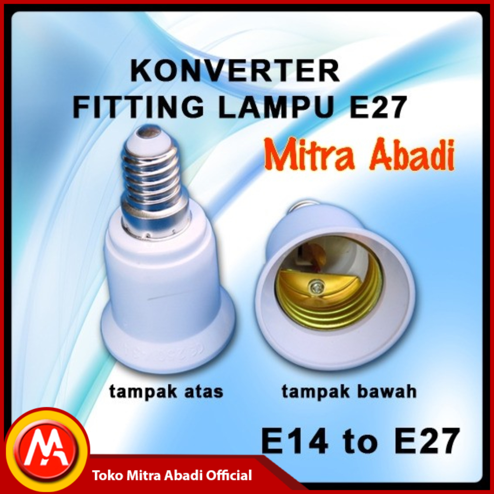 Konverter Lampu Fitting E14 to Fitting E27
