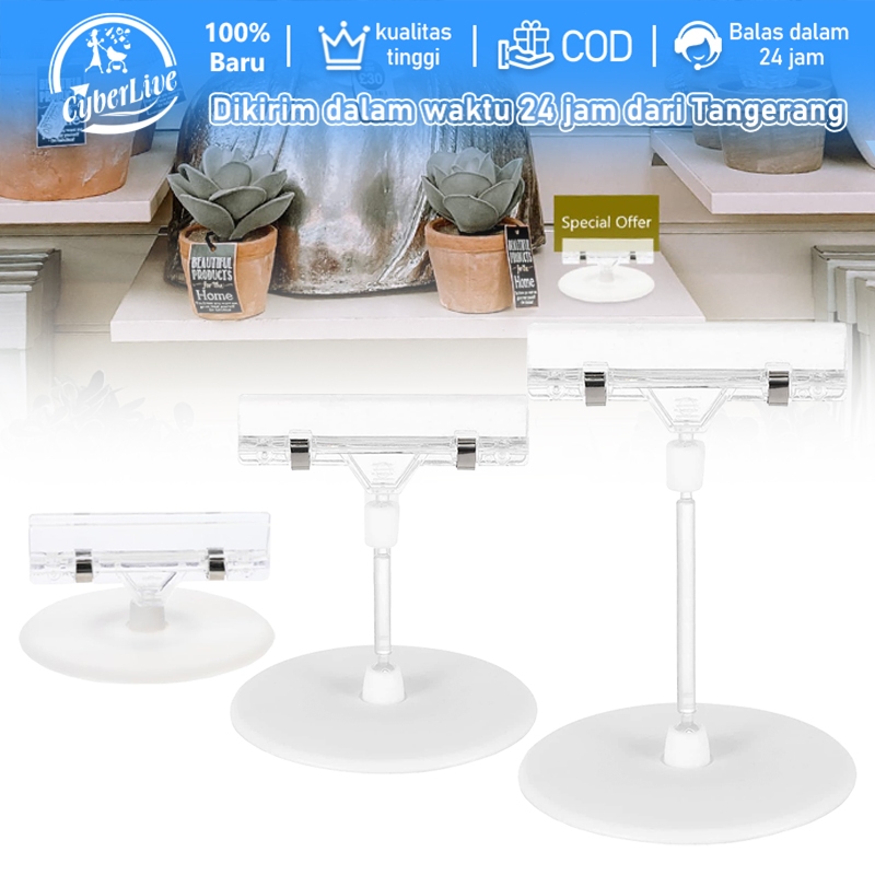 

10pcs Stand Harga Promosi Standing Display Harga Jepitan Promo Dengan Dudukan