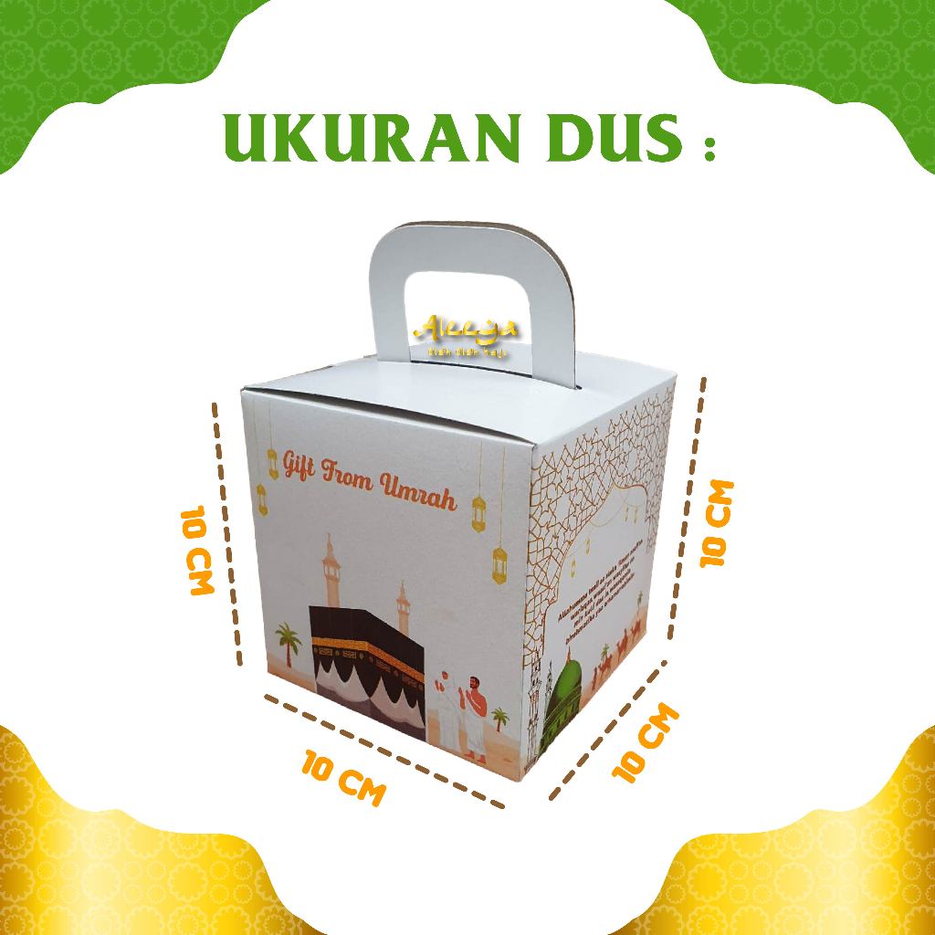 

Oleh Oleh Haji dan Umroh Dus Box Kosong Kotak Unik Motif Terbaru Paket per 25 pcs