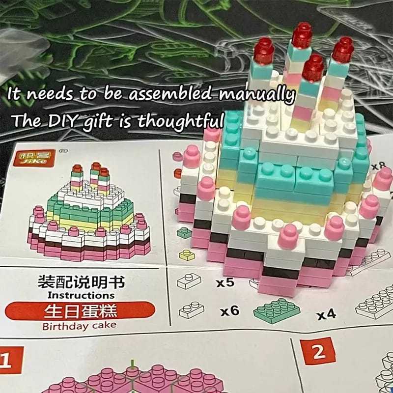 familygames BALOK KUE ULANG TAHUN mainan kue ulang tahun blok kue