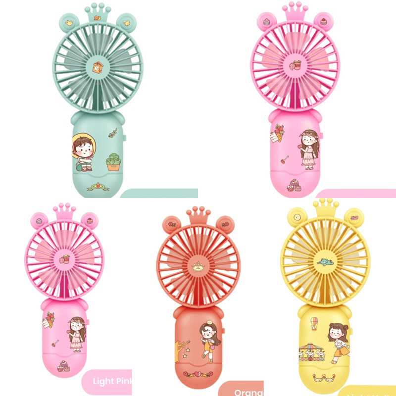 ❤️ yamshop88 ❤️ Kipas Angin Mini Karakter Genggam Tahan Lama dan Berkualitas | Handy Mini Fan Lucu |