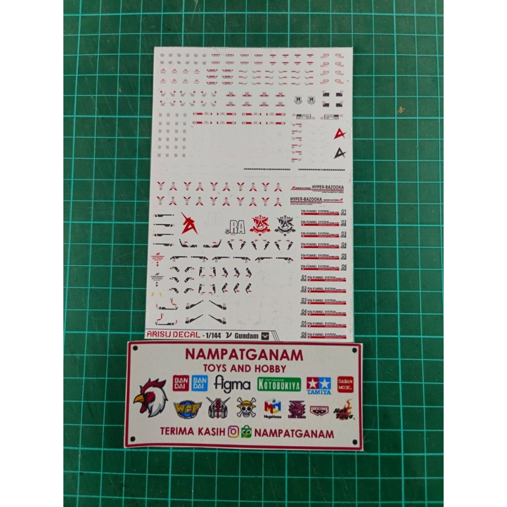 ARISU 1/144 RG HG DECAL HI NU RX 93