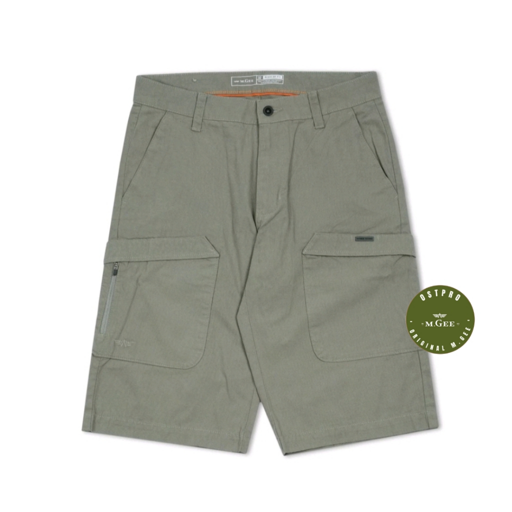 Celana MGEE Original - Celana Cargo Pendek Original MGEE Outdoor Rows C007 Light Olive