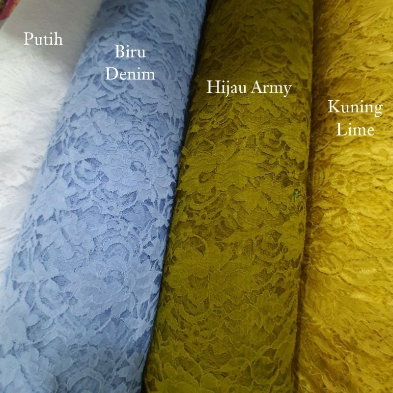 JAYA TEXTILE | KAIN Lace BRUKAT/Brokat Bunga Cord Kawat