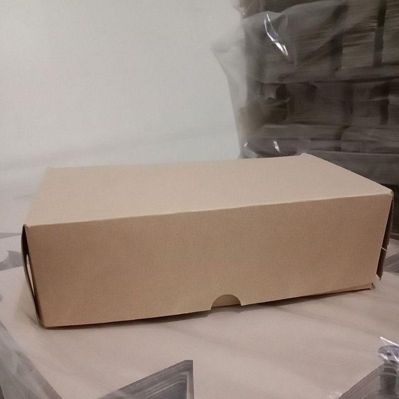 DUS NX Kraft (22,5 x 14 x 7) Nasi Kotak / Serba Guna / Snack / Aqua 600ml