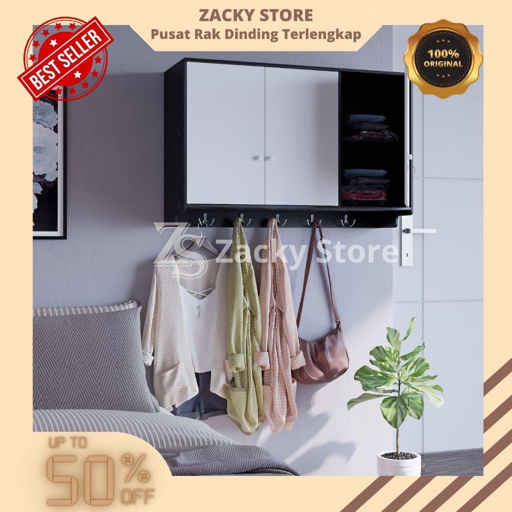 Lemari Pakaian Gantung Minimalis Lemari Gantung Lemari Baju Dinding Lemari Gantung Type 058 Dan 059
