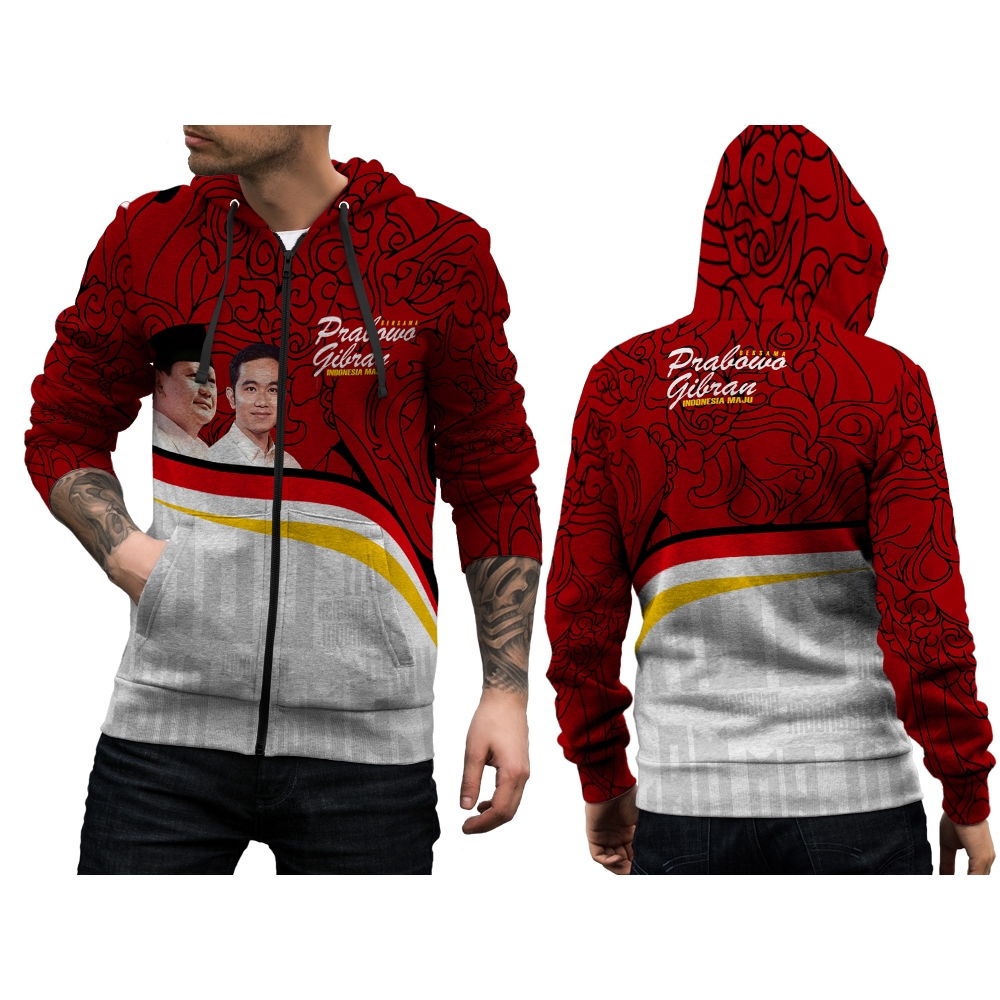 Utamamedia - Jaket Printing Prabowo Gibran Pria | Jaket  PRABOWO GIBRAN INDONESIA MAJU
