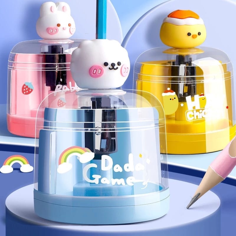 

Rautan Pensil Otomatis Putar Sendiri Karakter Lucu Serutan Electric Pencil Sharpener Cute