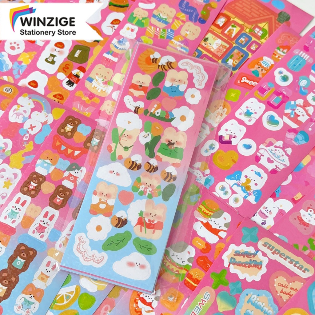 

Winzige 20Pcs Stiker photocard kpop sticker aesthetic lucu buku jurnal stiker dekoratif