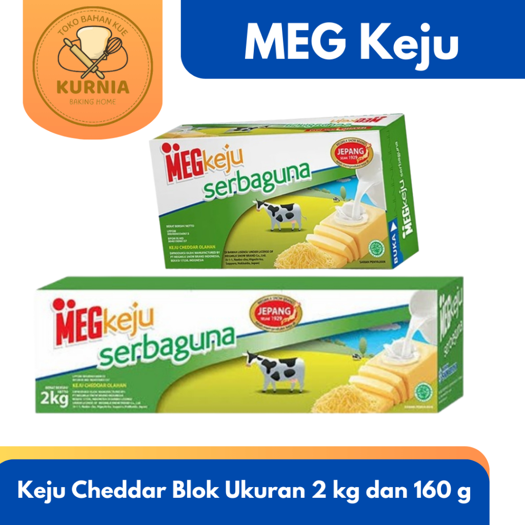 

MEG KEJU CHEDDAR BLOK UKURAN 2 KG