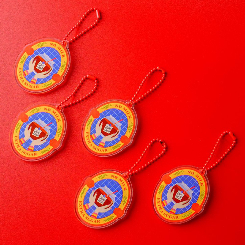 MAD CLUB Acrylic Keychain Coffee Bowl