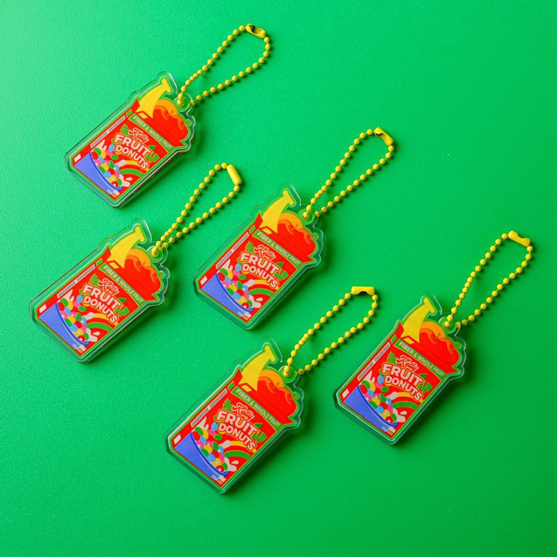 MAD CLUB Acrylic Keychain Fruit Donuts