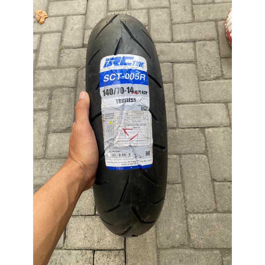 BAN LUAR IRC 140/70-14 TUBELESS // BAN LUAR IRC UKURAN 140/70-14 SCT-005 TUBELESS