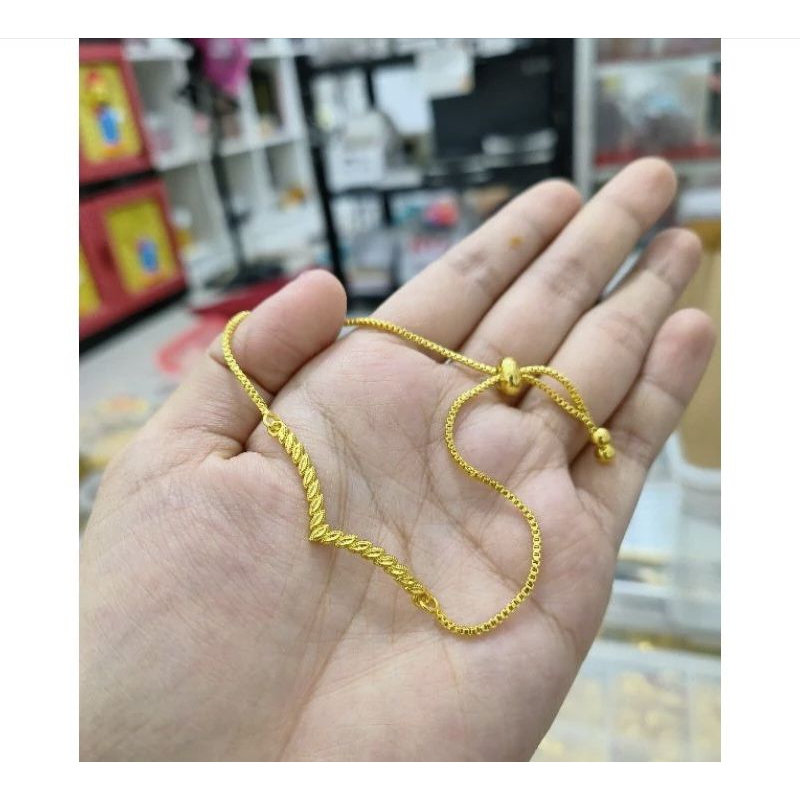 GELANG SERUT LAPIS EMAS DAN PERAK