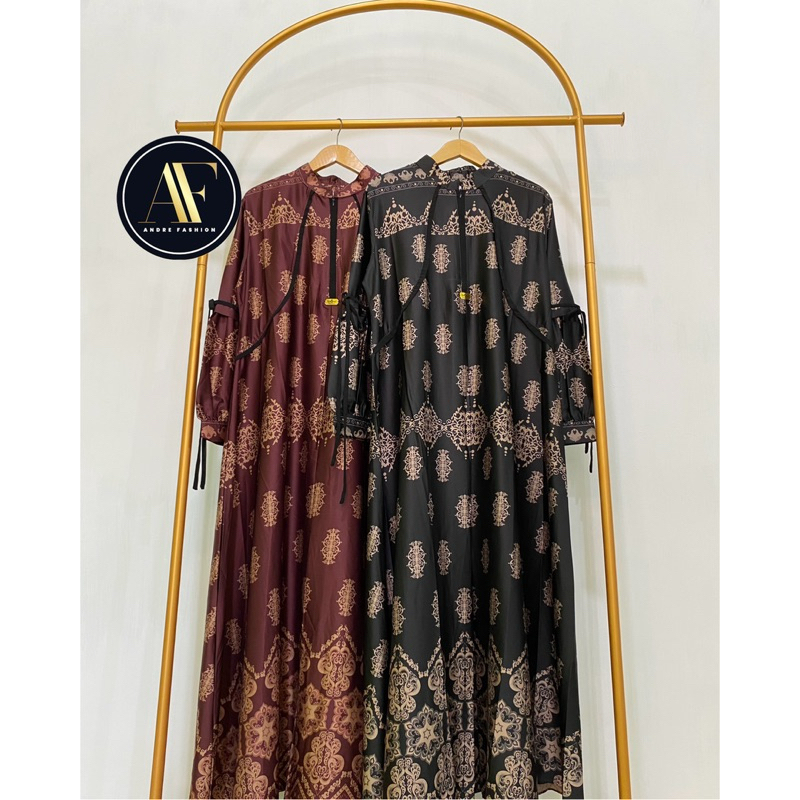 Andrefashion13_Gamis wanita cantik queen design_bahan silk halus & lembut