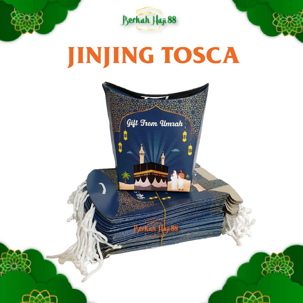 

RB Dus Jinjing Papperbag Tali Kosong untuk Oleh Oleh Haji dan Umroh Paket Isi 50 Pcs