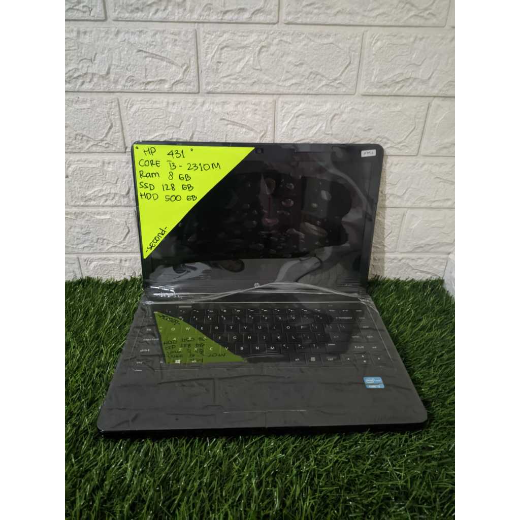 LAPTOP MURAH HP 431 CORE I3-2310M RAM 8GB SSD 128GB HDD 500GB