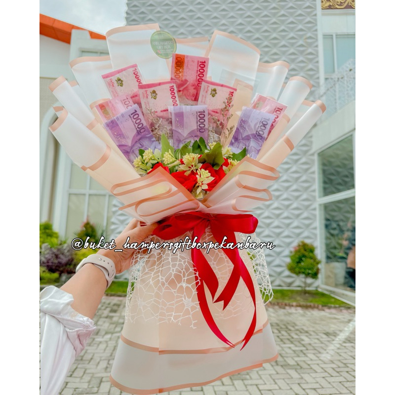 Buket Uang 10 Lembar/ Money Bouquet