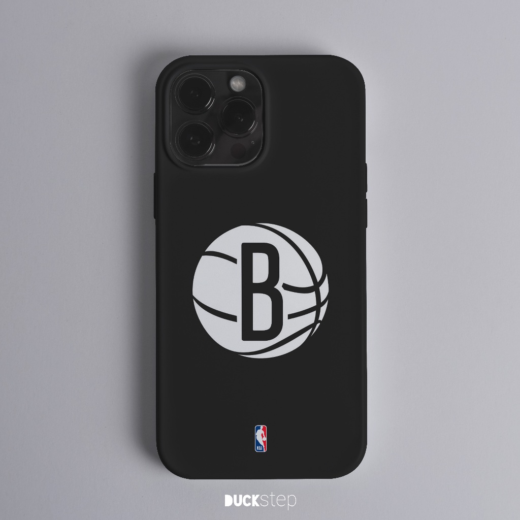 Duckstep Case NBA Brooklyn Nets Iphone Samsung Oppo Vivo Hardcase Softcase Glass Case Premium Qualit