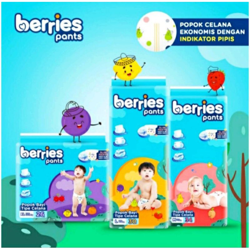 Baby Pants Berries Size M34