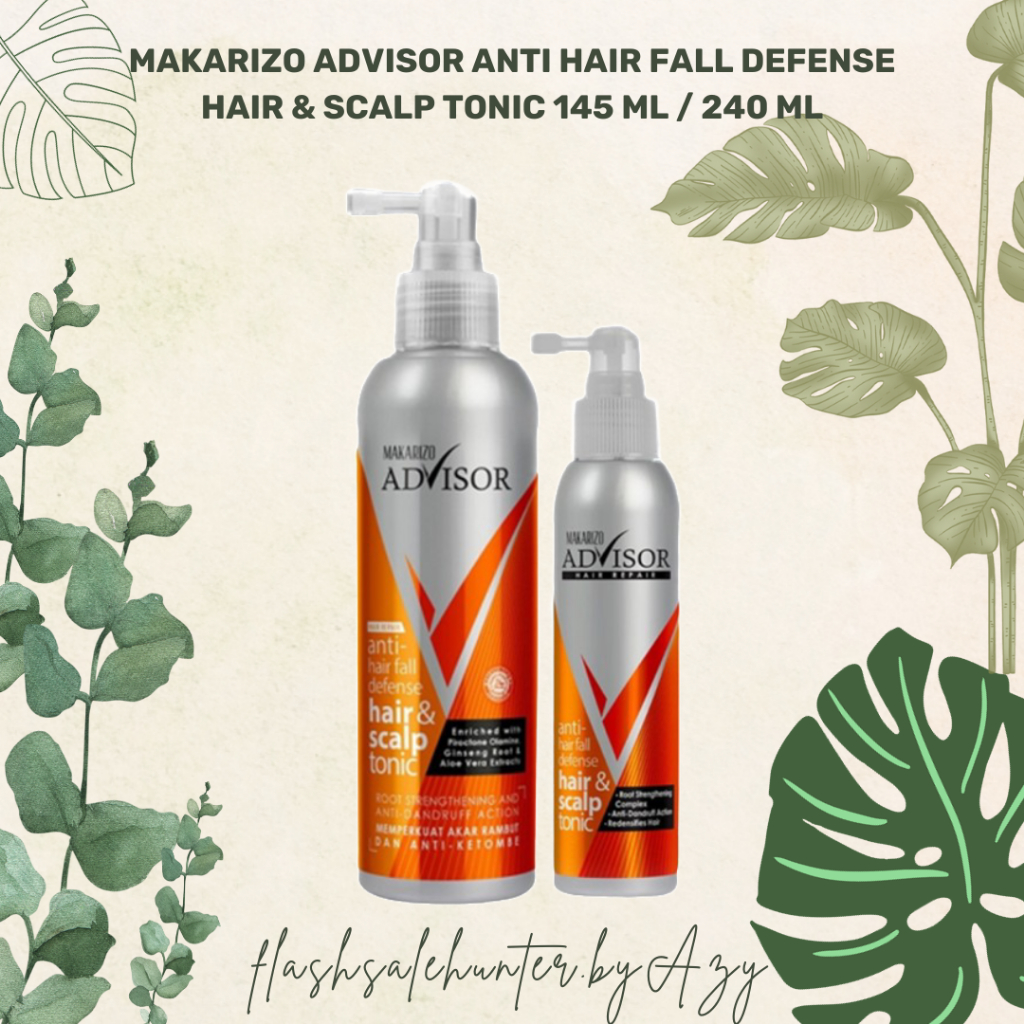 Makarizo Advisor Anti-Hair Fall Defense & Scalp Tonic 145 240 mL / Ginseng Aloe Vera Octopirox hydra