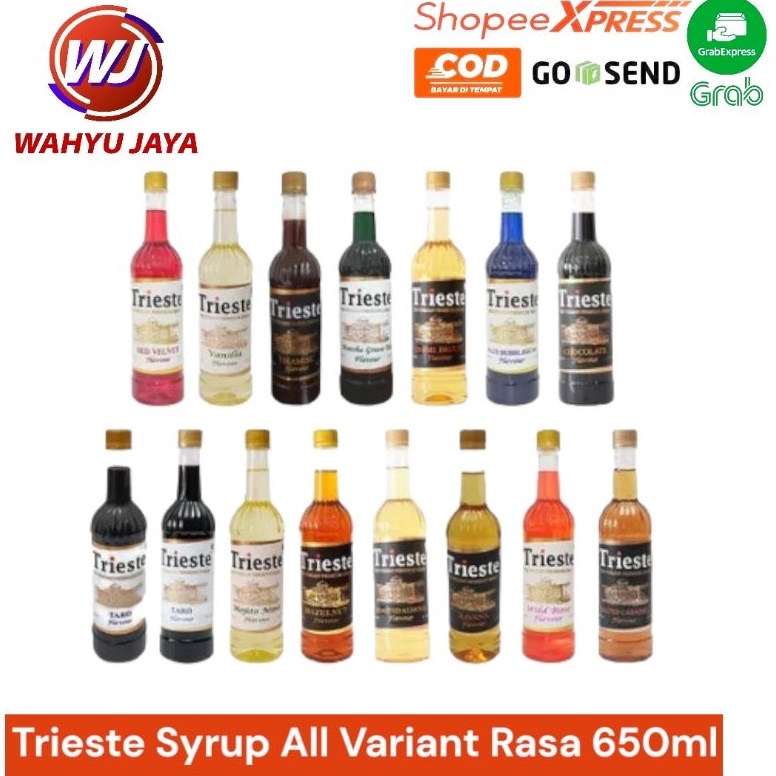 

Trieste Syrup 650ml All Variant Rasa Sale