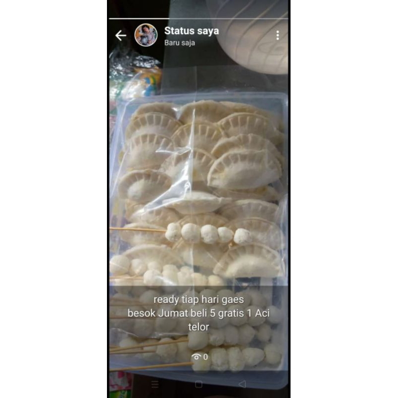 

cireng ayam pedas isi 10