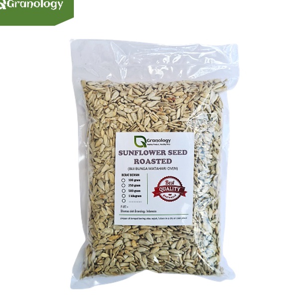 

[KODE PC7CW] Roasted Sunflower Seed / Biji Bunga Matahari Oven (1 Kilogram) by Granology