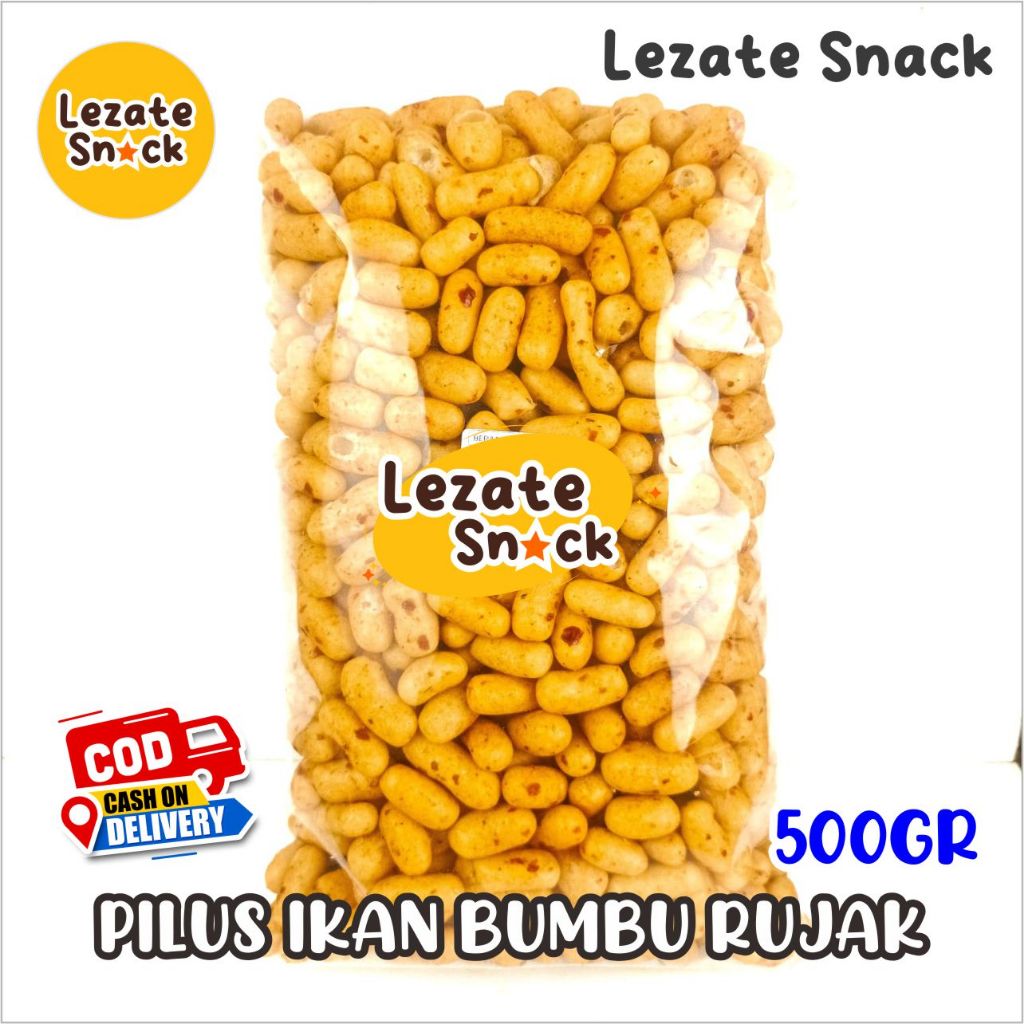 

Pilus Rujak Ikan Tenggiri 500GR Kiloan Murah Enak Renyah / Pilus Bangkok Pedas Manis Daun Jeruk / Pilus Ikan Lili Tongkol Bumbu Rujak Snack Kiloan Lezate Snack