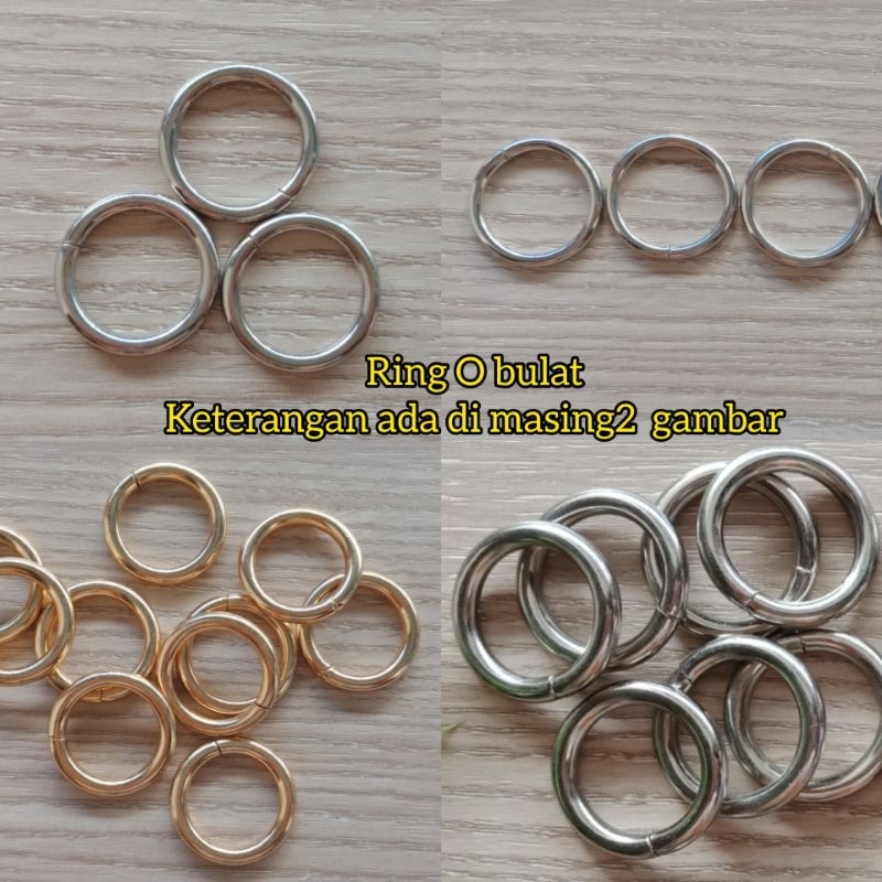 Ring O bulat / ring besi bulat  2,5cm / ring bulat  besi / ring besi tebal / ring tas besi