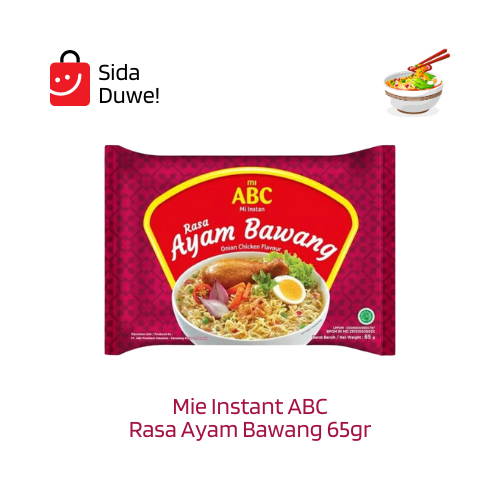 

Mie Instant ABC Rasa Ayam Bawang 65gr