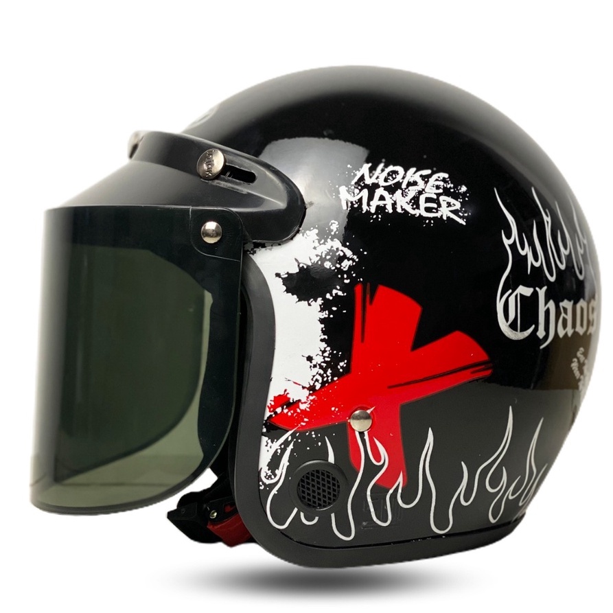 REKOMENDASI R-six Helm Bogokekinian Dewasa SNI Motif Chaos