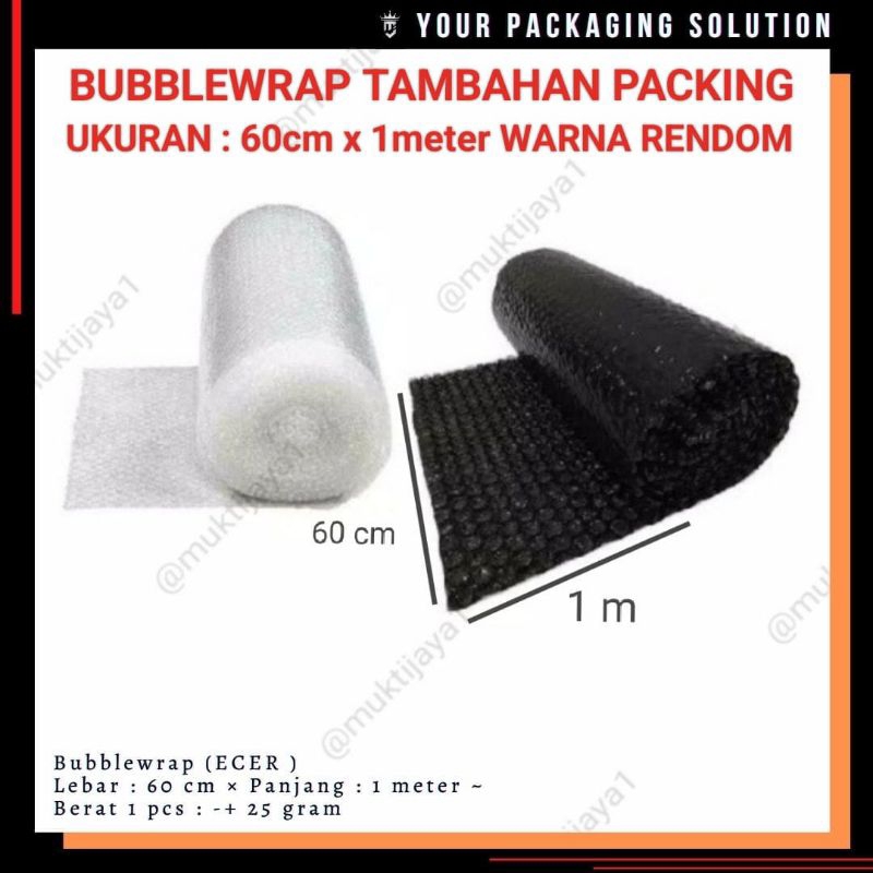 

BUBBLEWRAP 60 • 60cm x 1meter • HANYA UNTUK TAMBAHAN PACKING