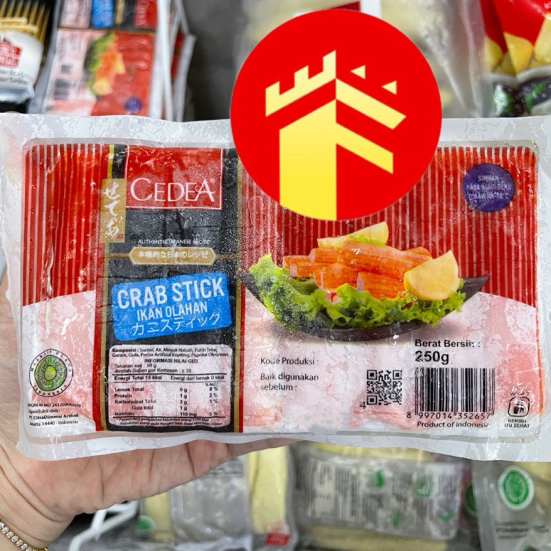 

CEDEA CRAB STICK 250 GR CEDEA STICK KEPITING KANI