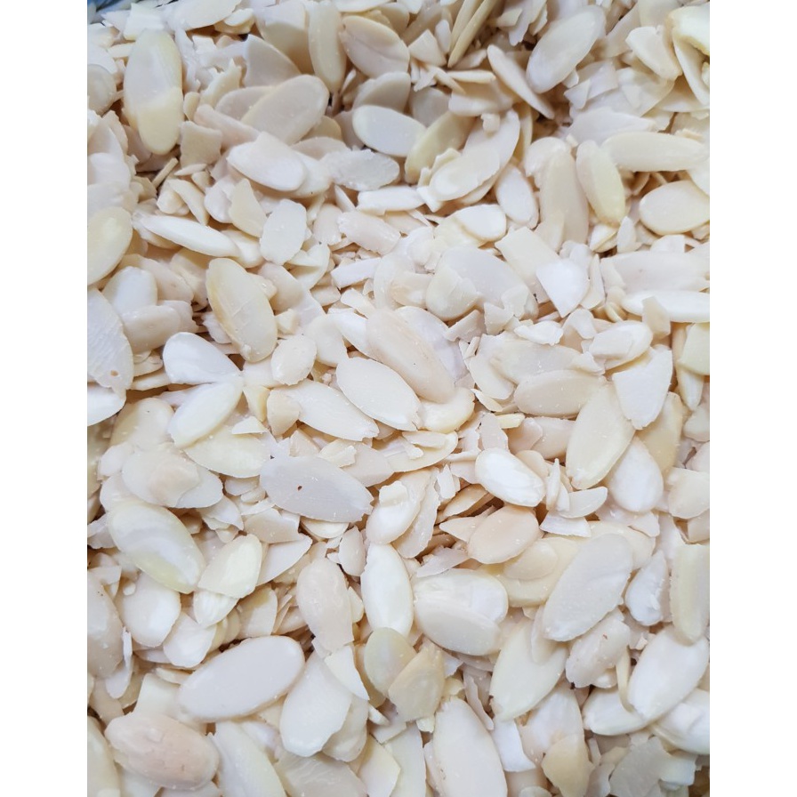 

KODE LVH647 Natural Almond slice / sliced 100 gram IMPORT GROSIR ( tipis , mentah , belah cincang ,potong)