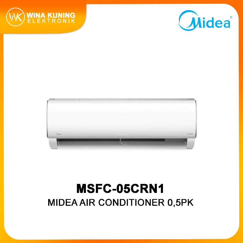 Midea AC Standard Split 0.5 PK - MSBC-05CRN1 - MSFC-05CRN1