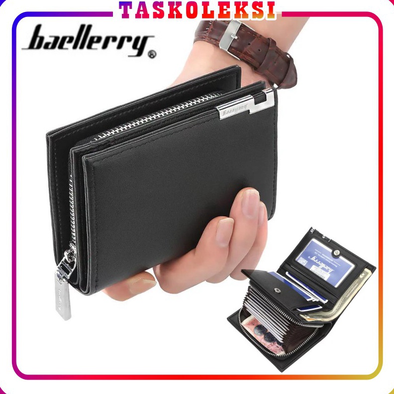 Sale.. ☛TK☚ D025 Dompet Baellerry Original Wanita Pria Kulit Panjang Fashion Murah Kartu Import Lipa