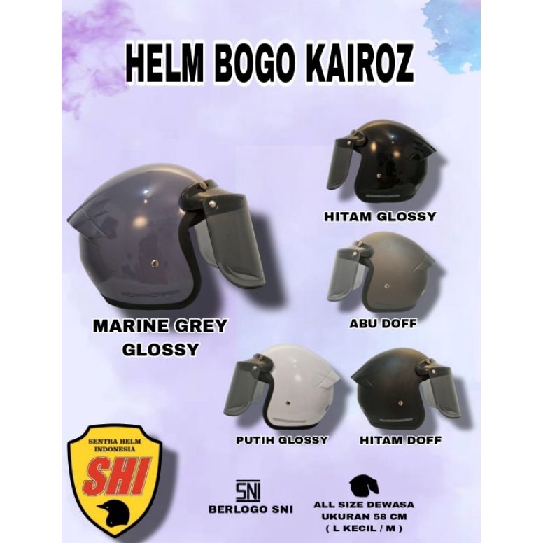 HARGA TERMURAAH Helm Bogo Kairos / Kairoz Polos